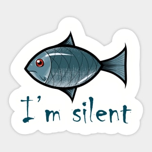 Silent Fish Sticker